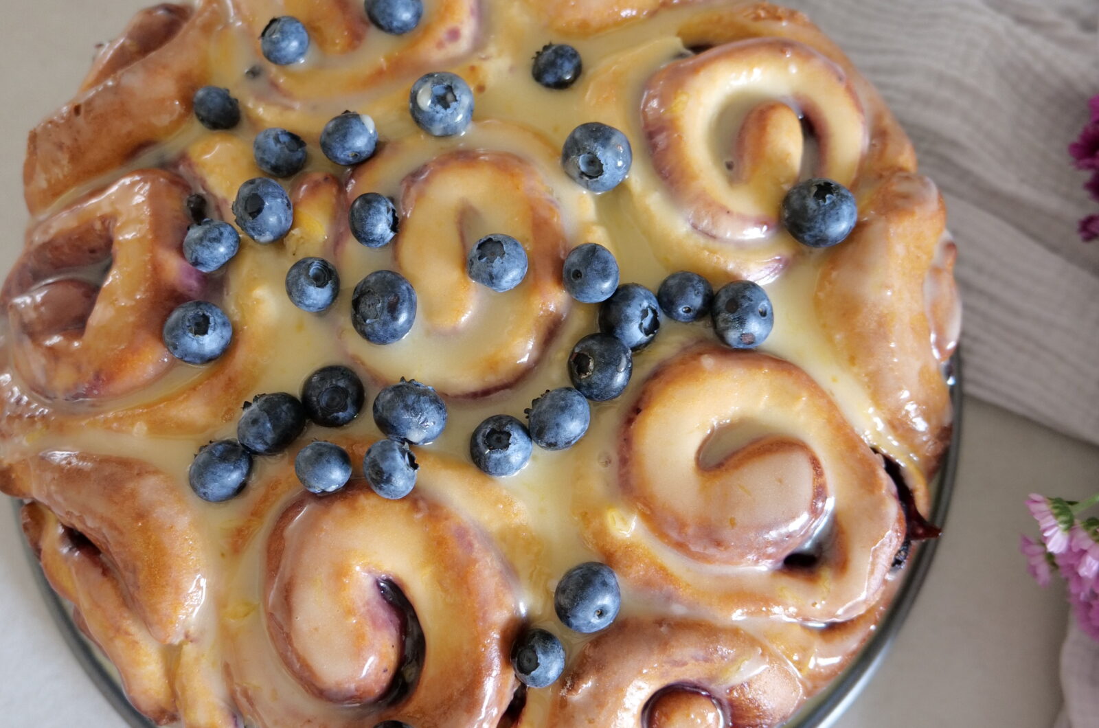 Blaubeer-Schnecken-Kuchen