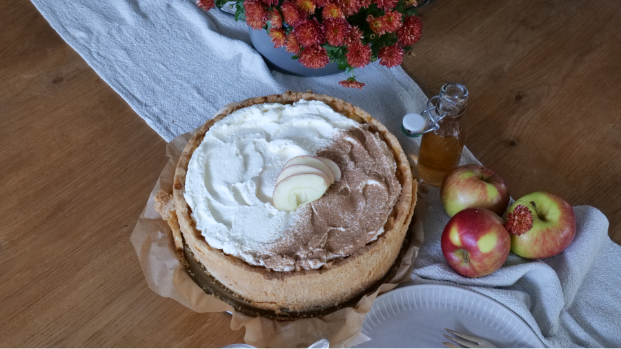Apfelkuchen mit Schmandhaube