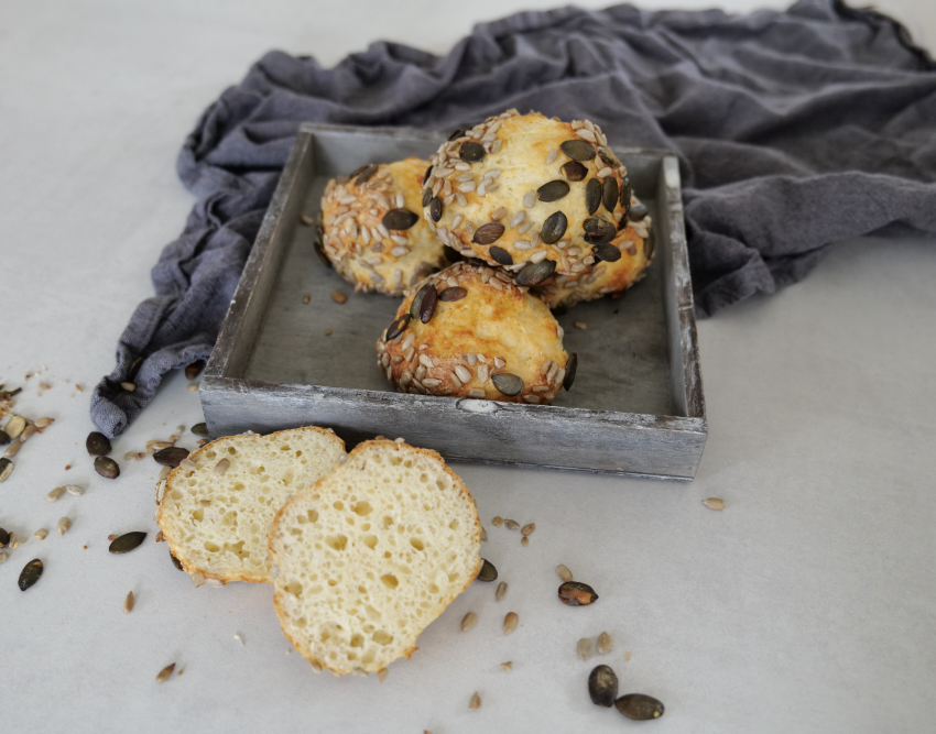 Dinkel-Quark-Brötchen ohne Gehzeit