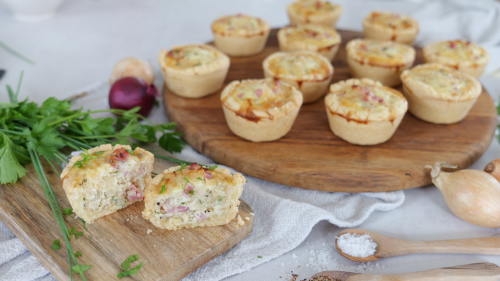 Mini-Zwiebelkuchen -schwäbischer Genuss im Kleinformat
