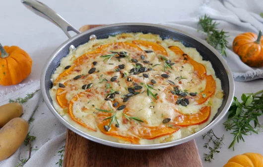 Kartoffel-Kürbisgratin