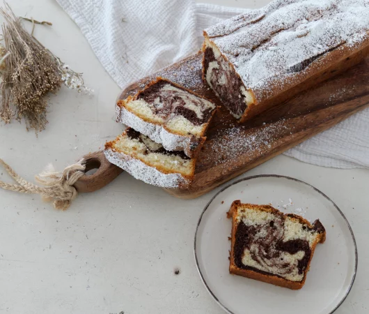 Marmorkuchen aus der Kastenform